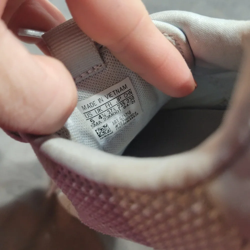 Adidas Racer TR21 Womens Running Shoes Halo Silver Pink GZ5250 Size 5‎